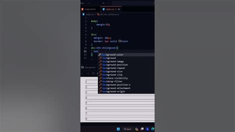css odd even selector|html .